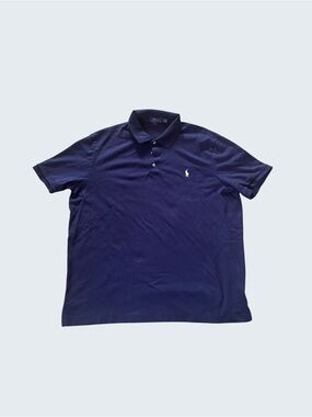 Polo Ralph Lauren Classic Fit Polo Shirt Men XL Navy Blue Short Sleeve Logo
